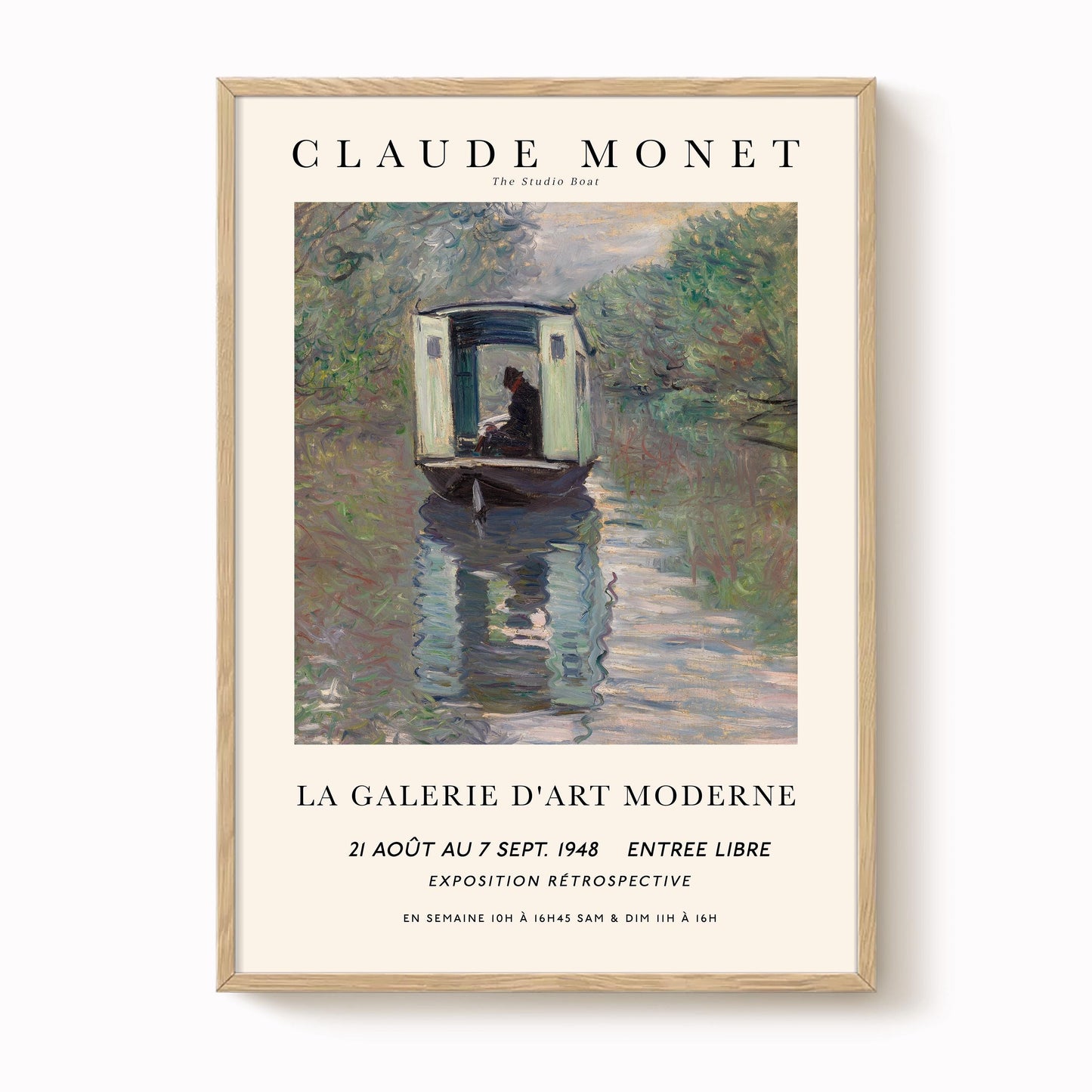 Monet - The Studio Boat Print