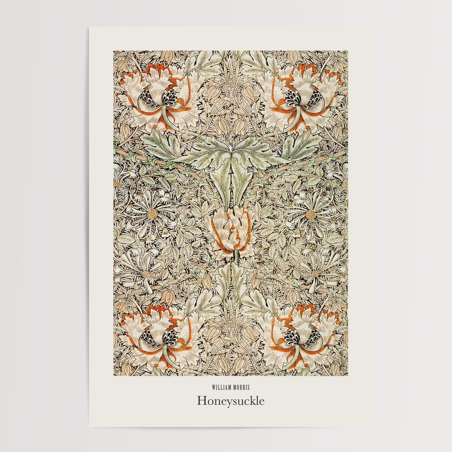 William Morris - Honeysuckle Pattern Print