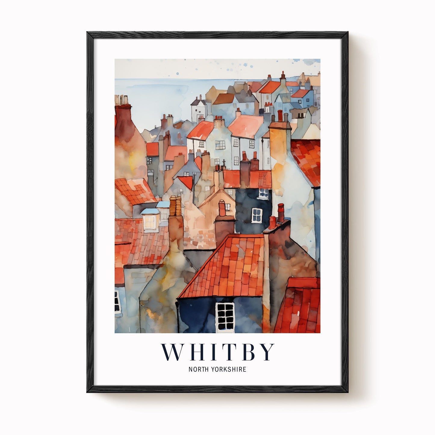 Whitby Yorkshire  Travel Print