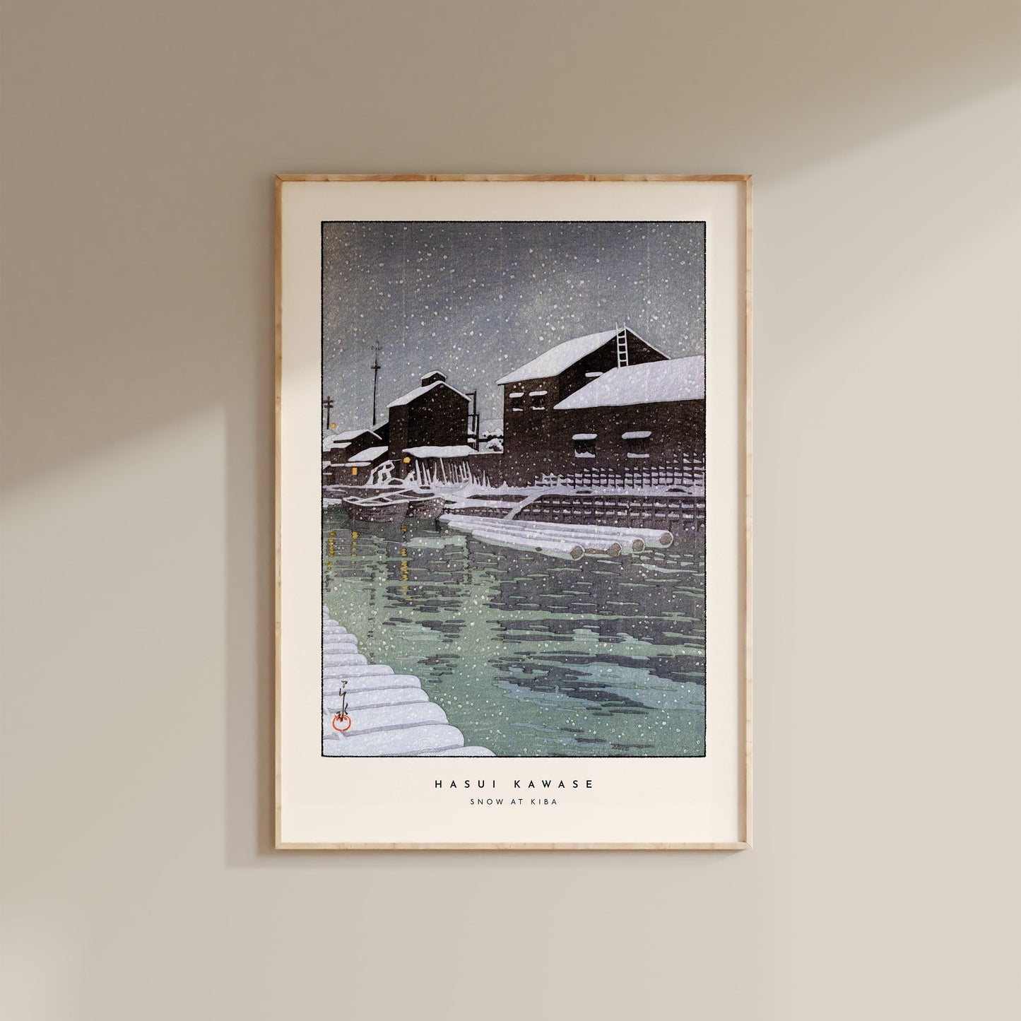 Hasui Kawase - Snow At Kiba Print