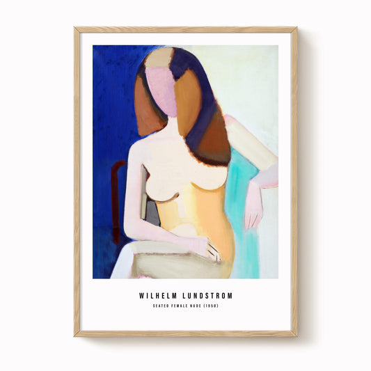 Vilhelm Lundstrøm - Seated Female Nude Print