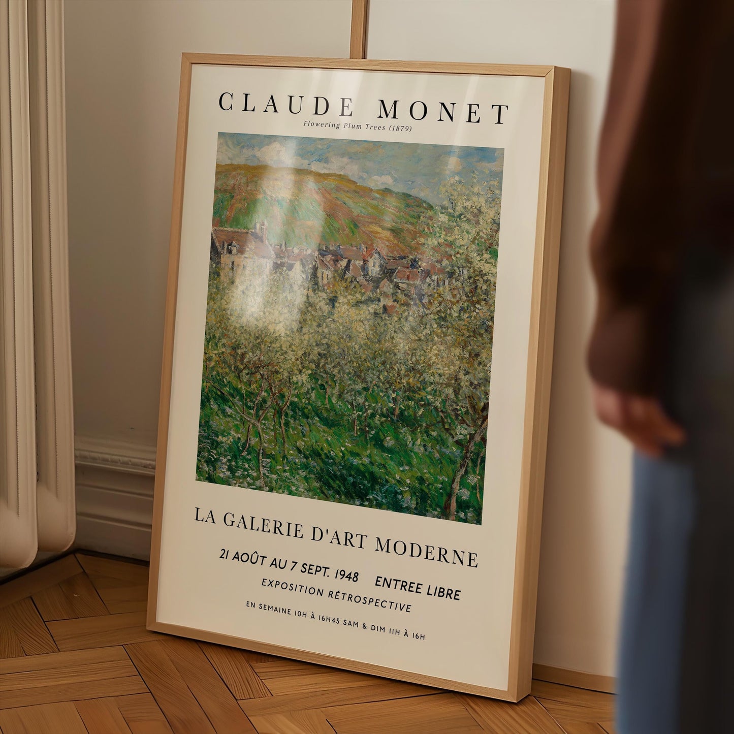 Monet - Flowering Plum Trees Print