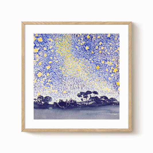 Henri-Edmond Cross - Landscape with Stars Print