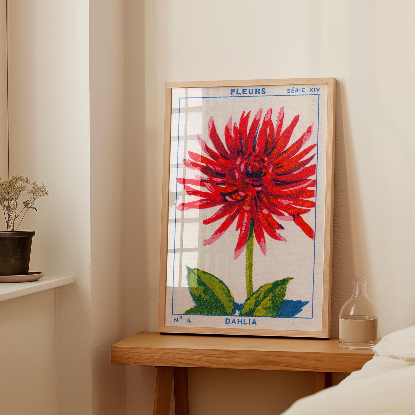 Vintage Dahlia Print