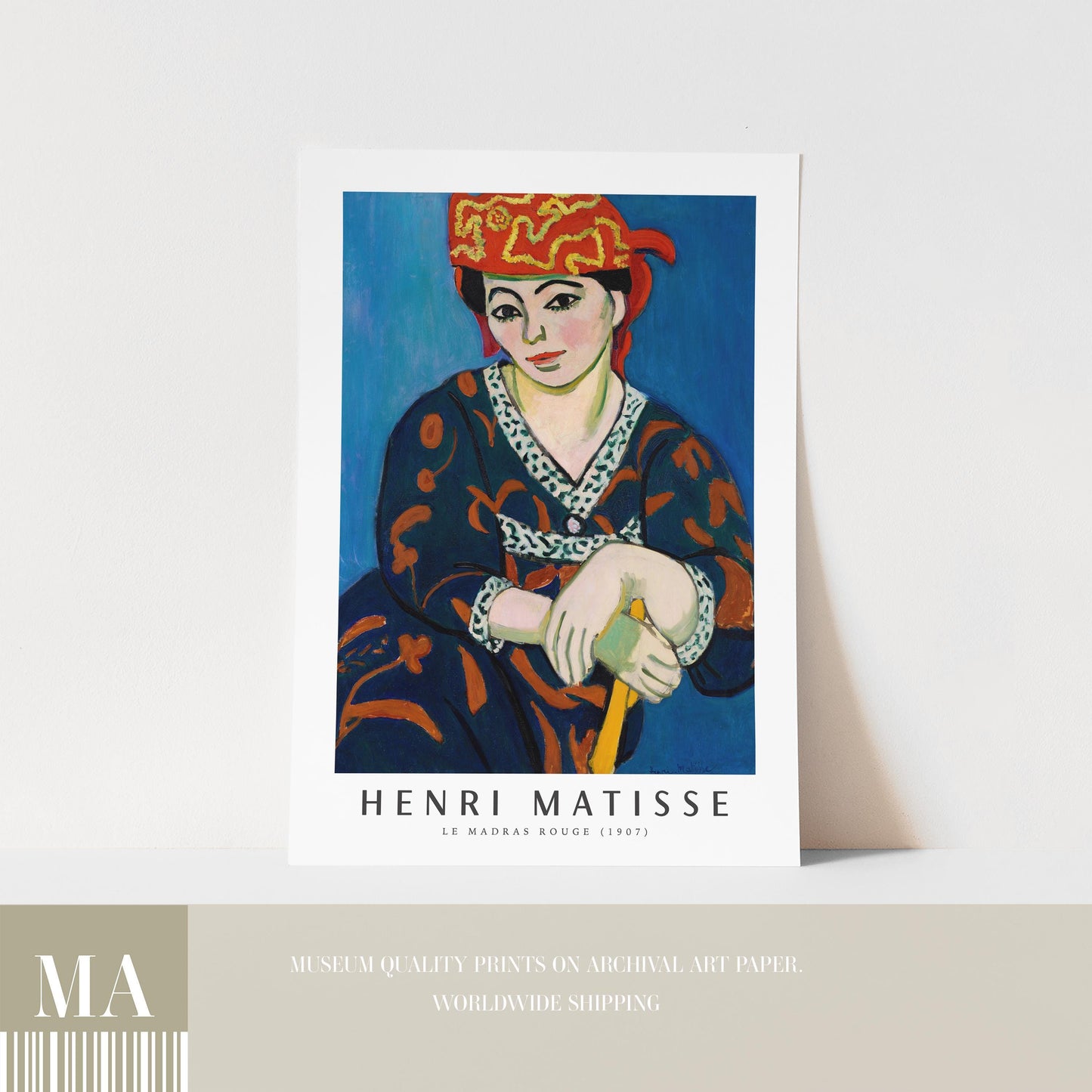 Henri Matisse - The Red Madras Headdress Print