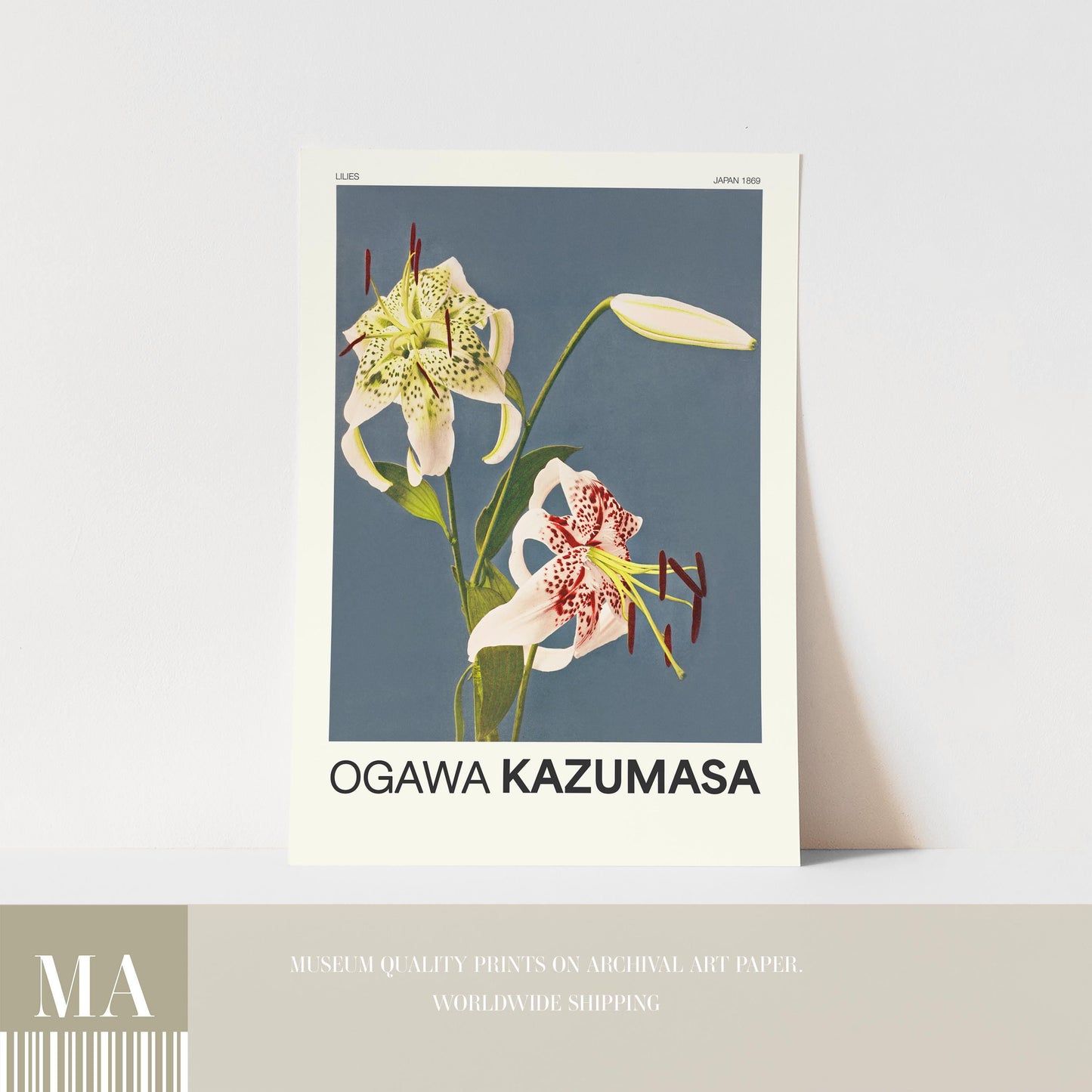 Ogawa Kazumasa - Lilies Print