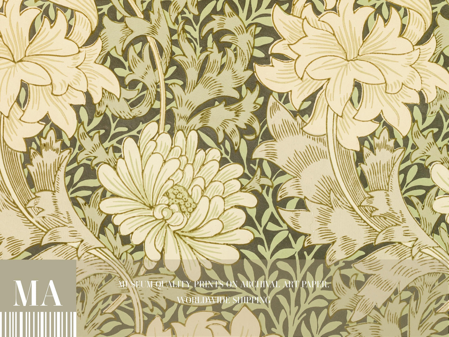 William Morris - Chrysanthemum Print