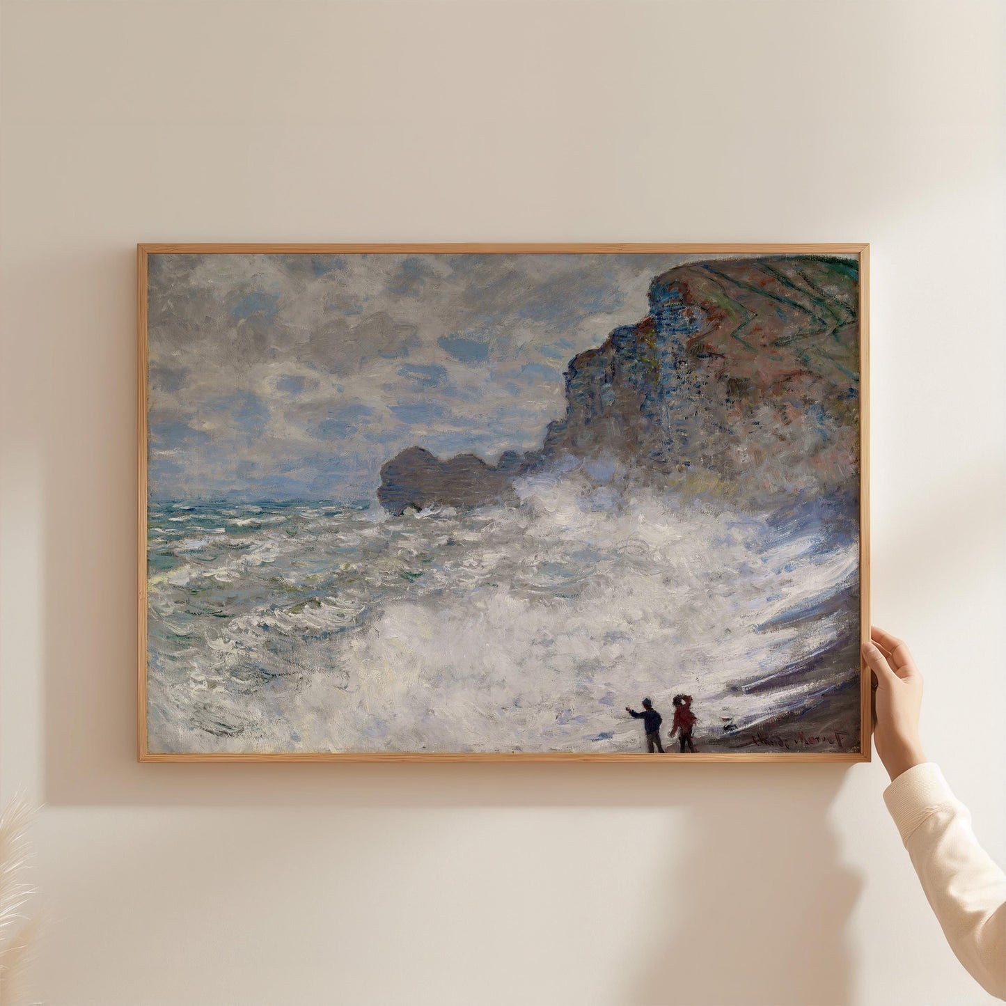 Monet - Rough Weather at Étretat Print