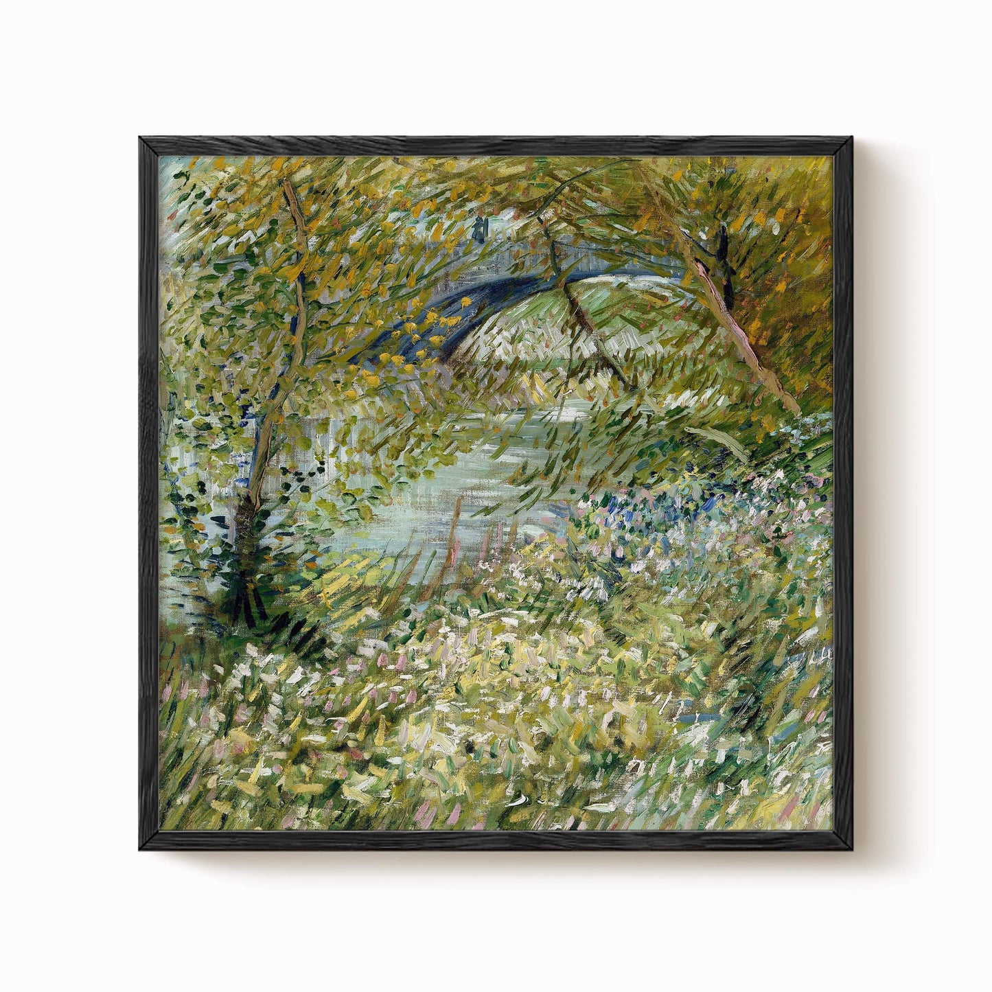 Van Gogh Wall – Riverbank In Springtime print