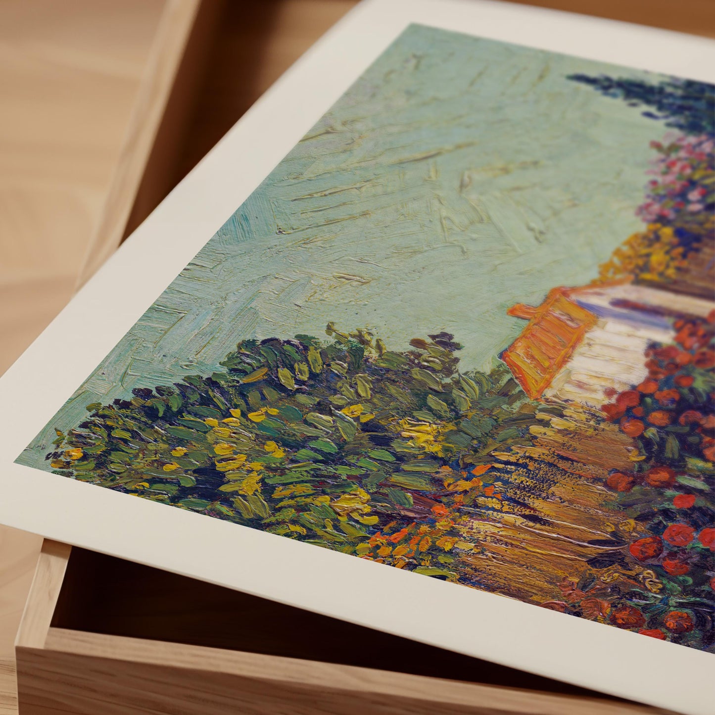 Van Gogh - Landscape with Garden House Print