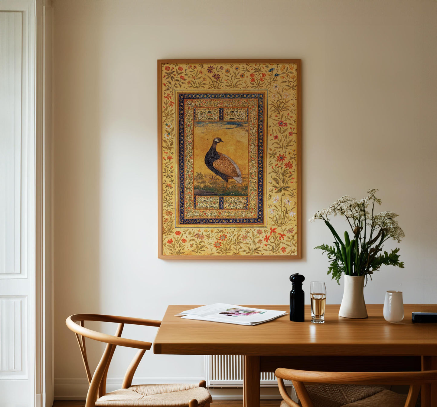 Mughal Black Francolin Print
