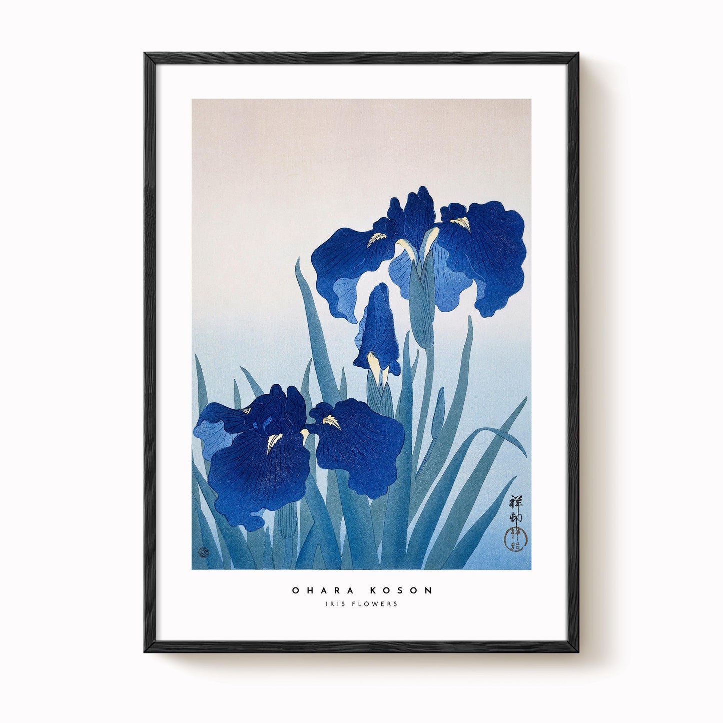 Ohara Koson - Iris Flowers Print