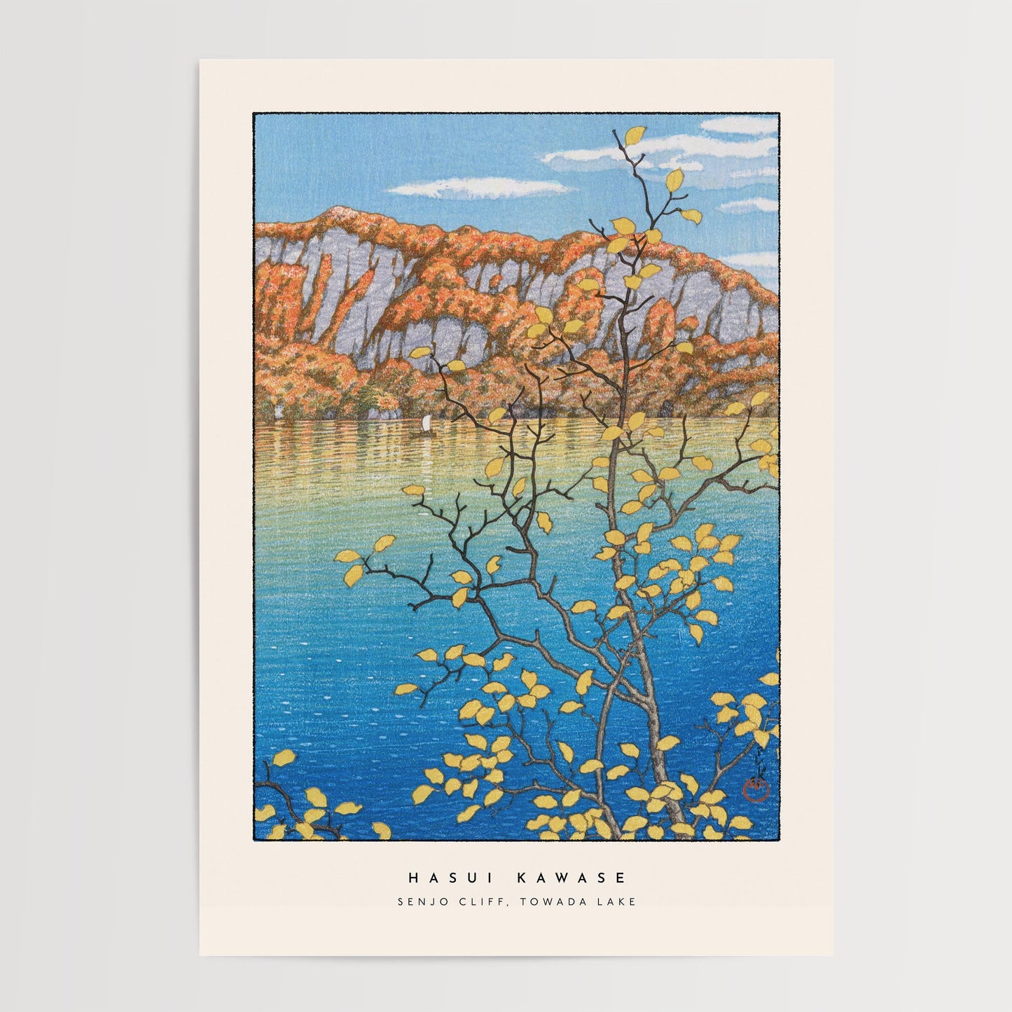 Hasui Kawase - Senjo Cliff Japanese Print