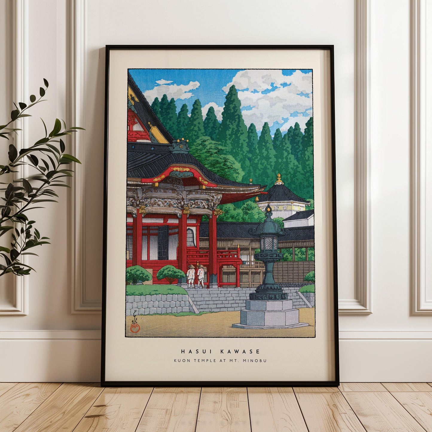 Hasui Kawase - Kuon Temple At Mt Minobu Print