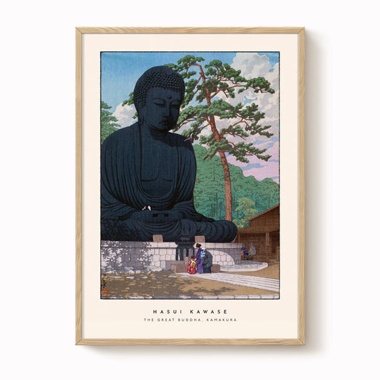Hasui Kawase - The Great Buddha, Kamakura Print