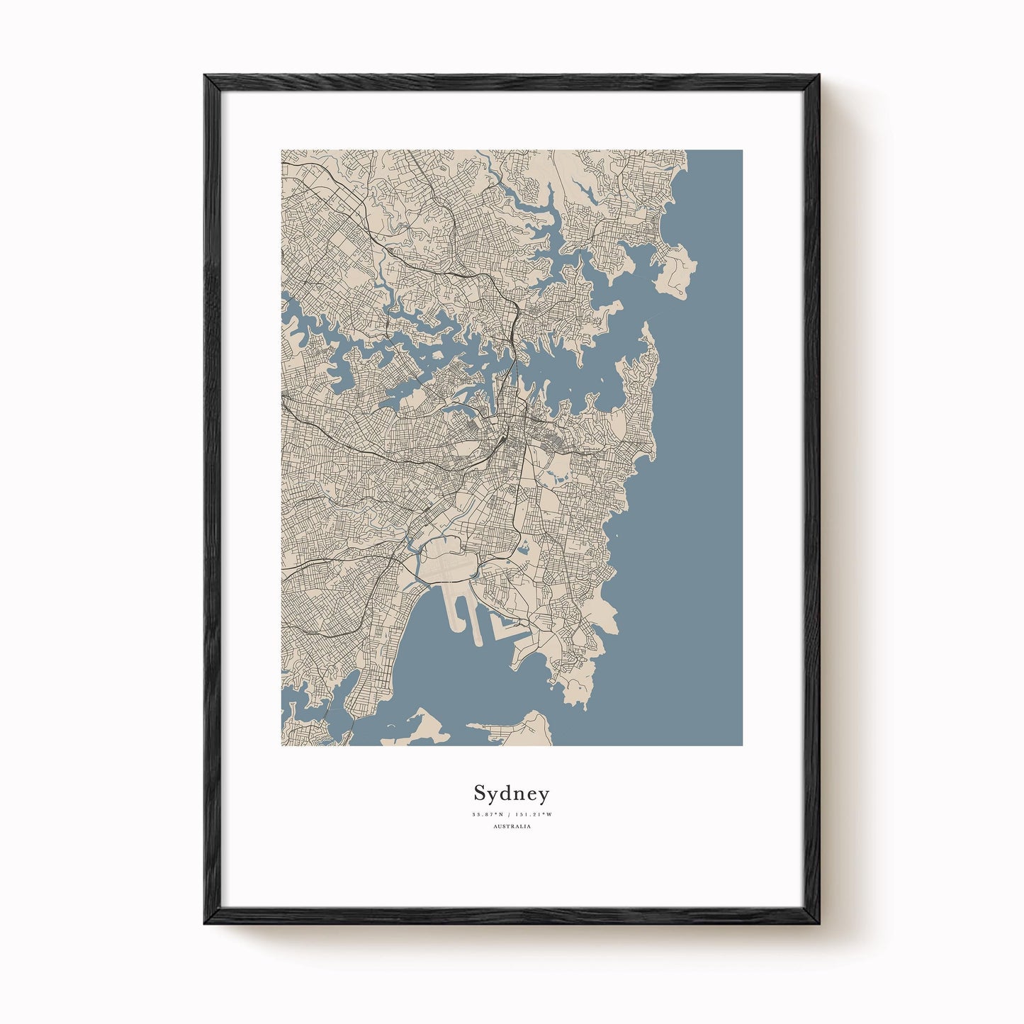 Sydney City Map Print