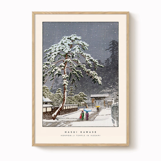 Hasui Kawase - Honmon-Ji Temple Print