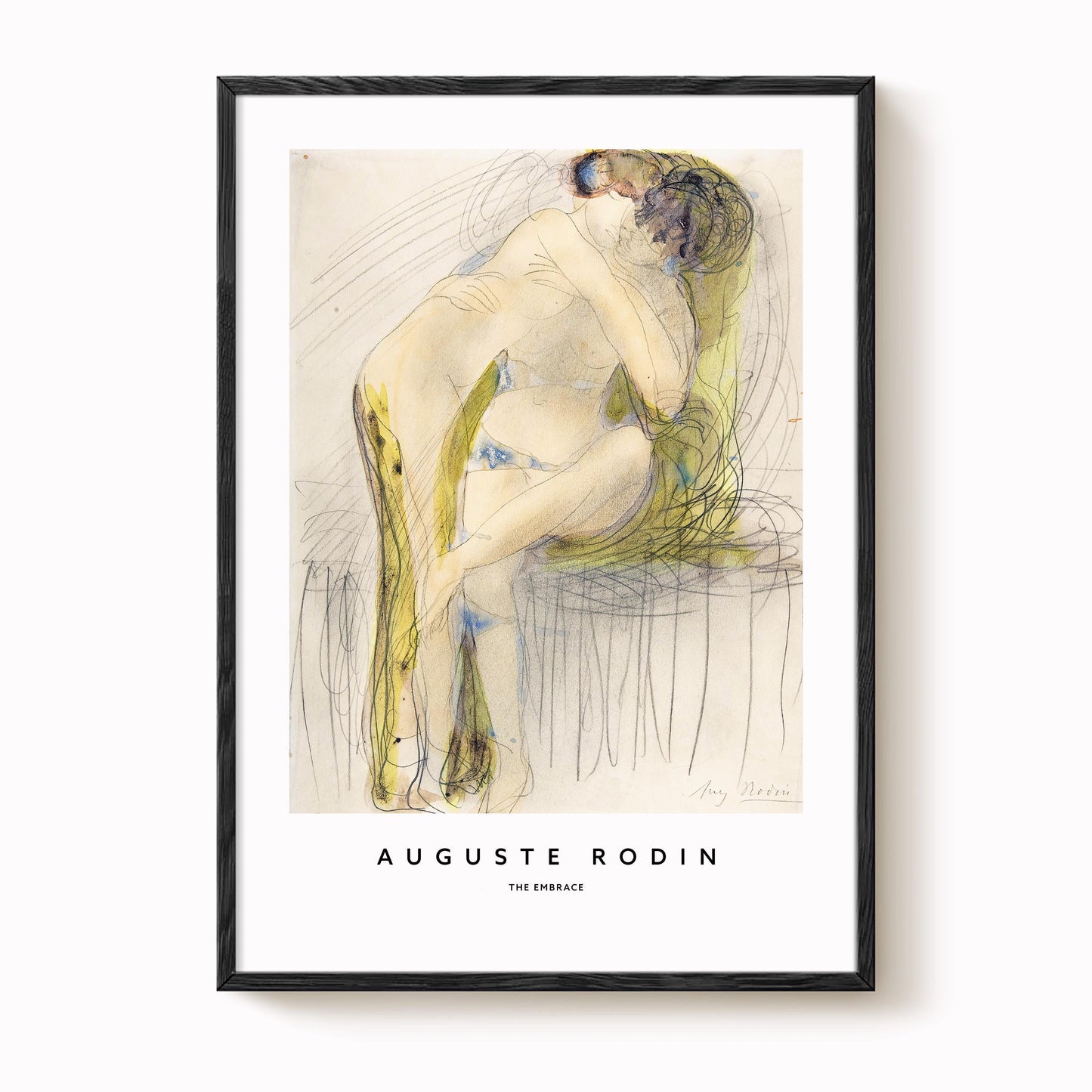 Auguste Rodin - The Embrace Print