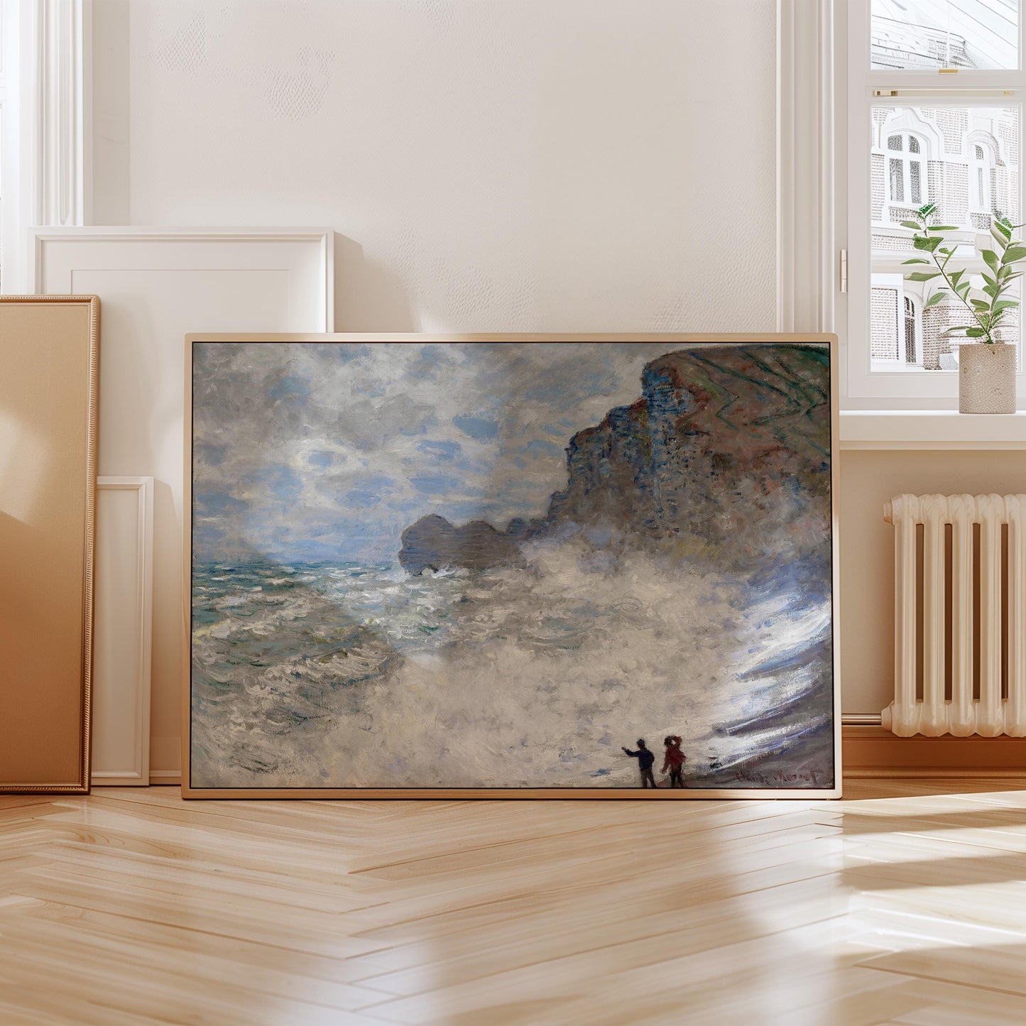 Monet - Rough Weather at Étretat Print