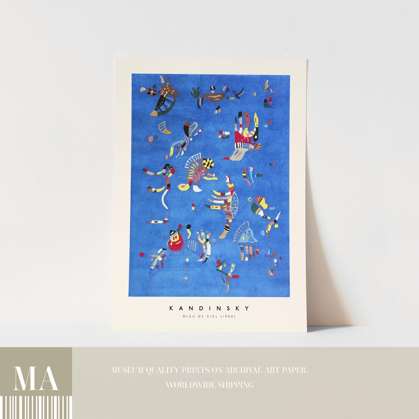 Kandinsky - Bleu De Ciel Print
