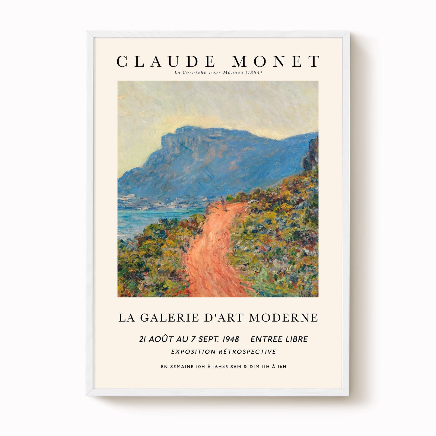 Monet - La Corniche Print
