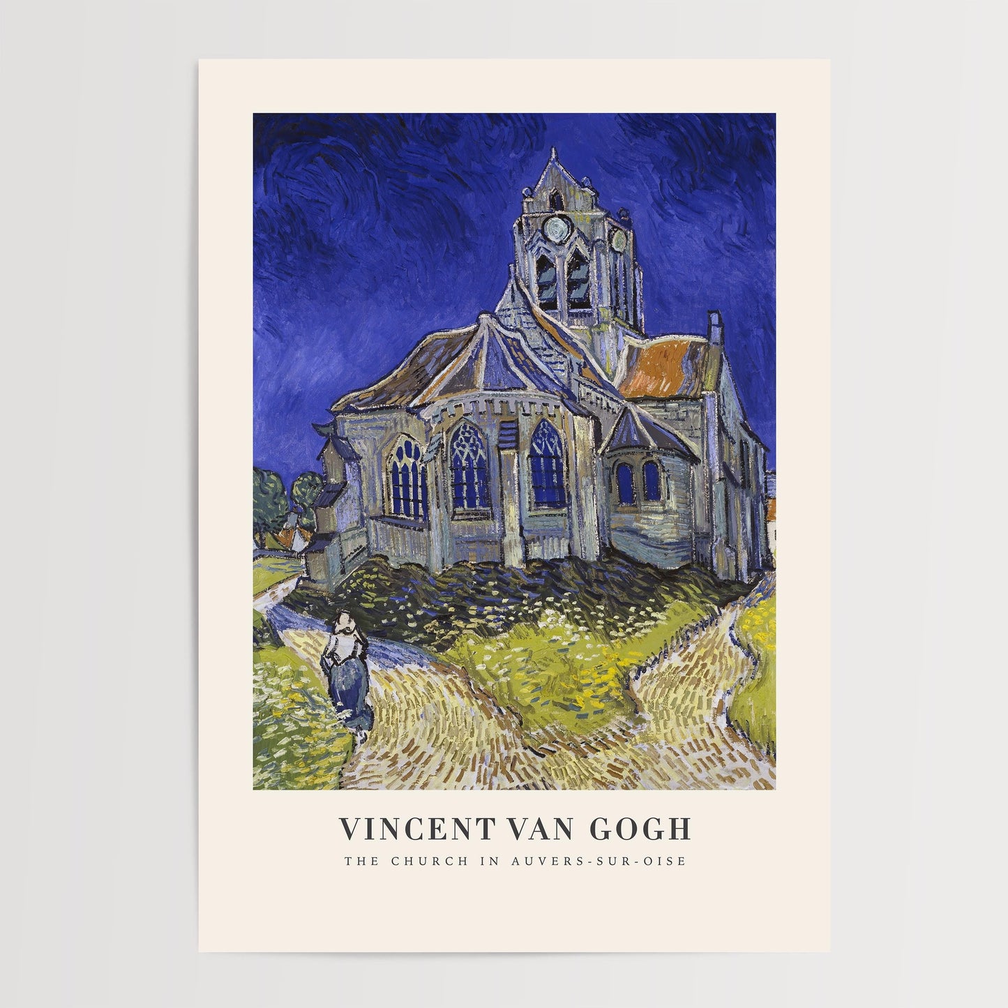 Van Gogh - The Church in Auvers-Sur-Oise Print