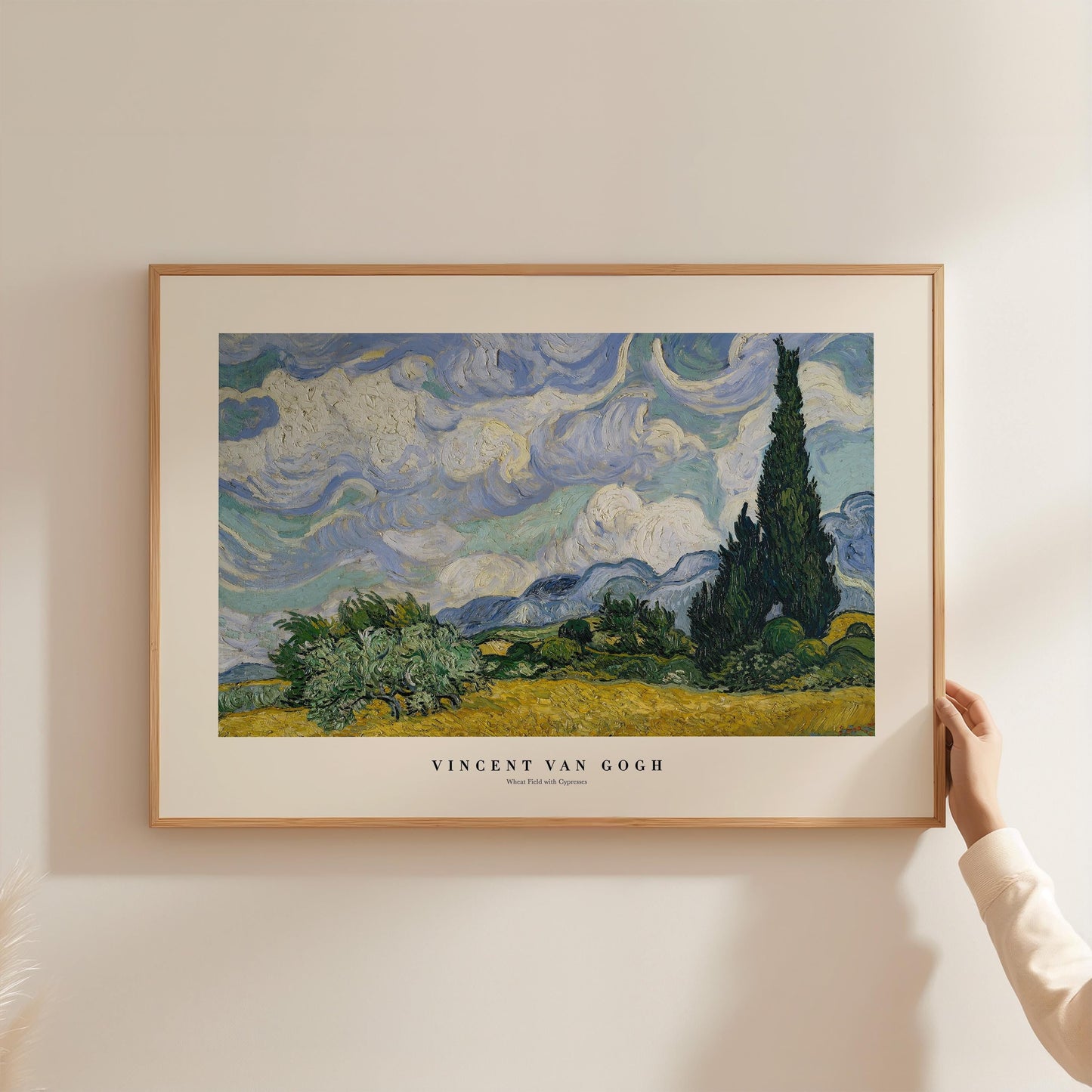 Van Gogh - Wheatfield with Cypresses Print