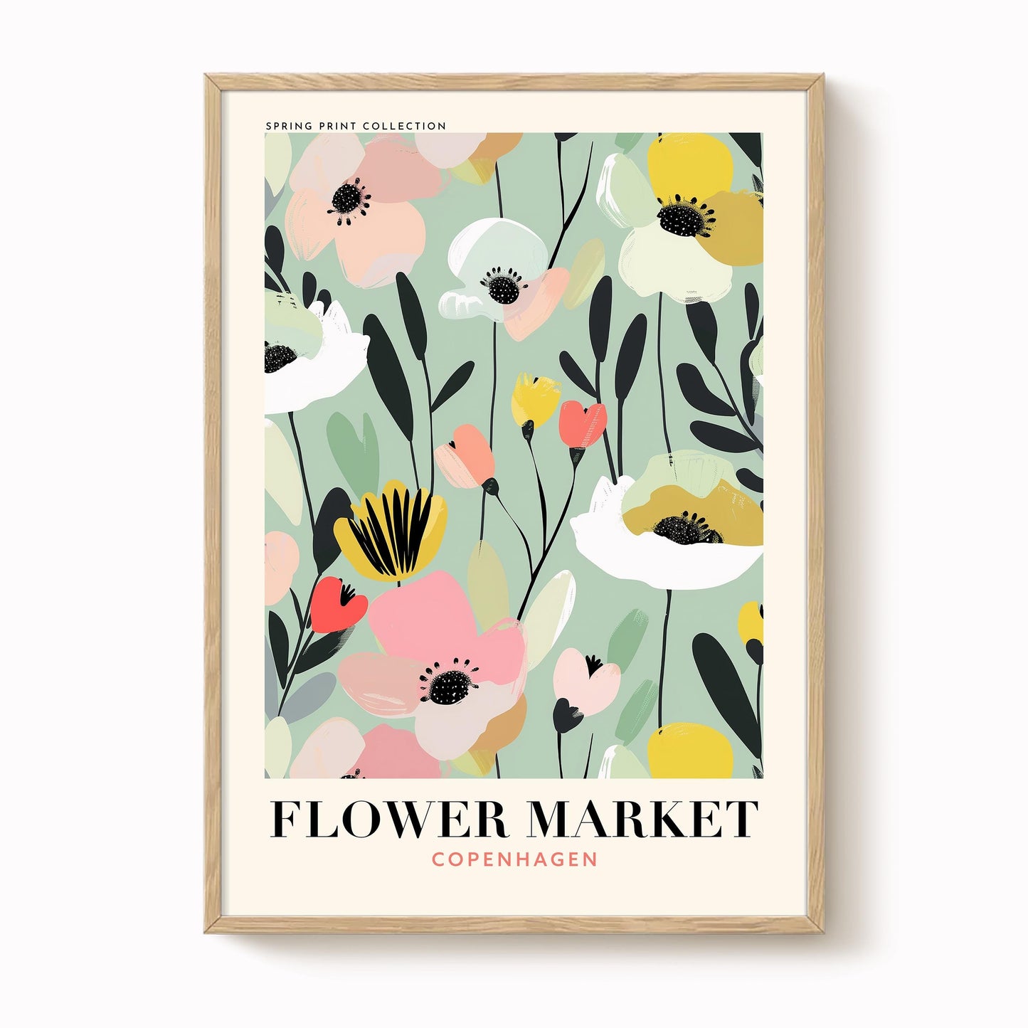 Copenhagen Flower Market Print