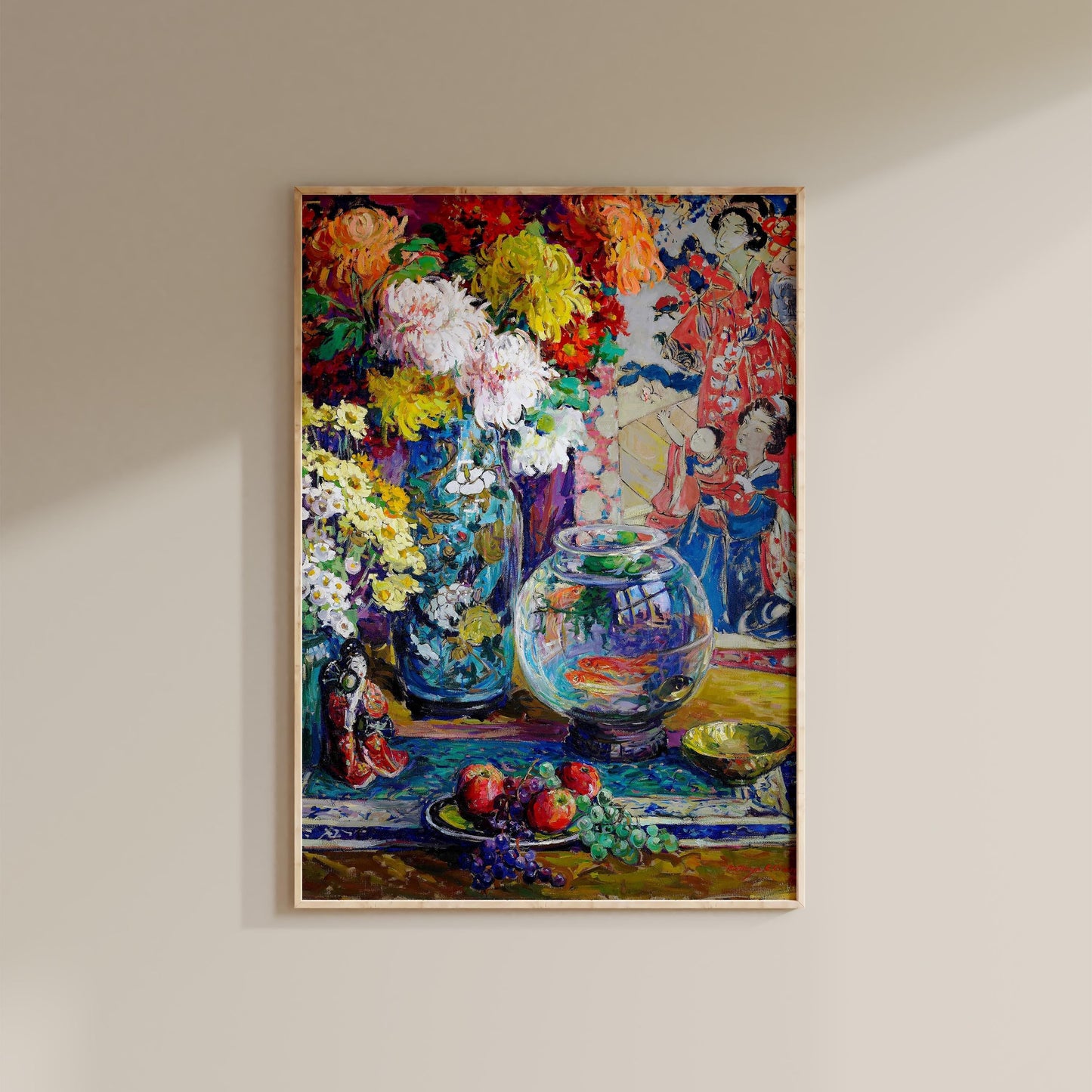 Fish, Fruit & Flowers Print