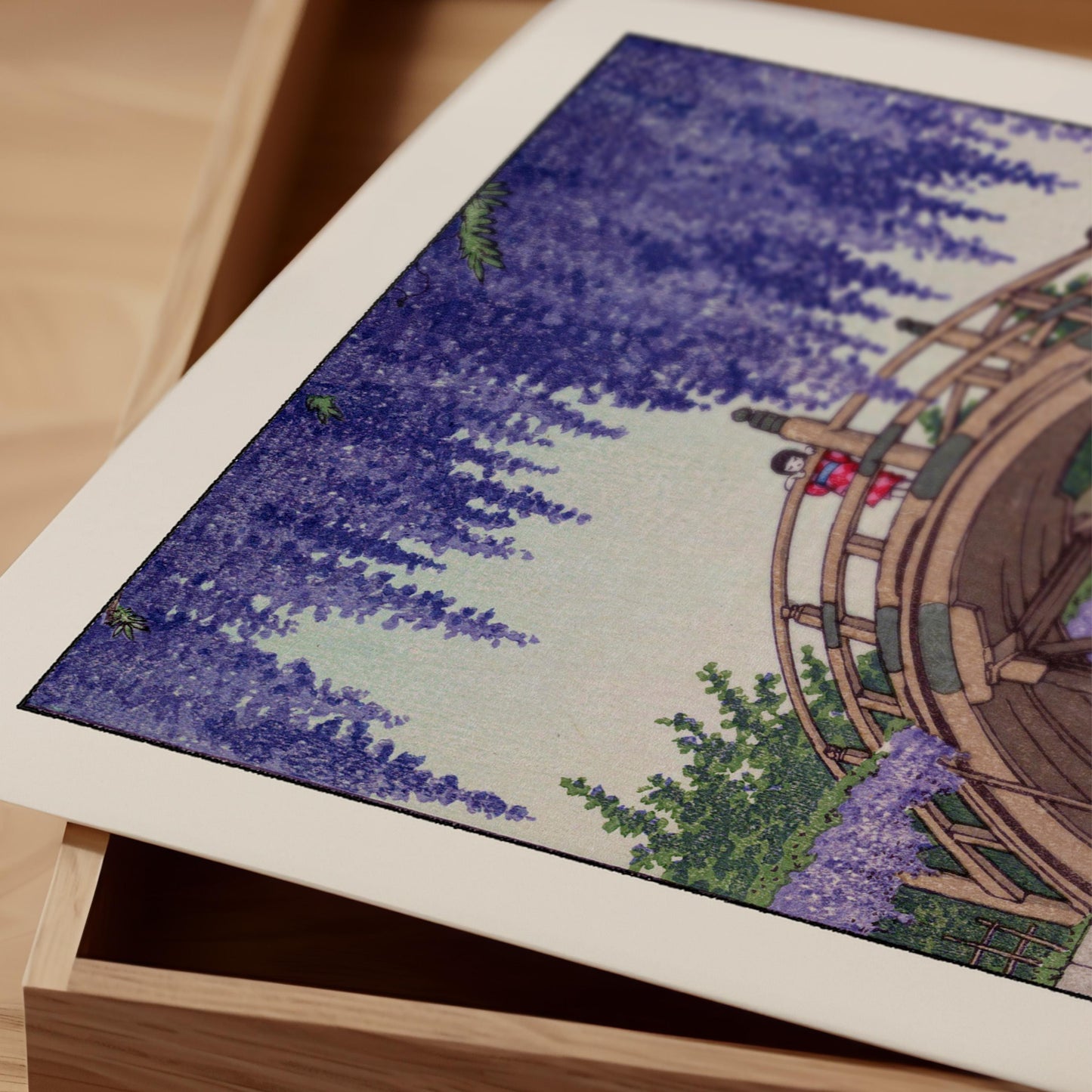 Hasui Kawase - Kumagai Dairaido Shrine Print