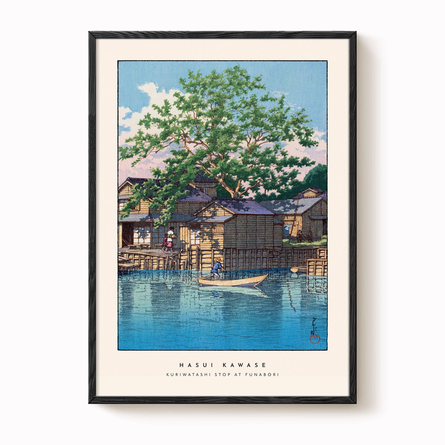 Hasui Kawase - Kuriwatashi Stop At Funabori Print