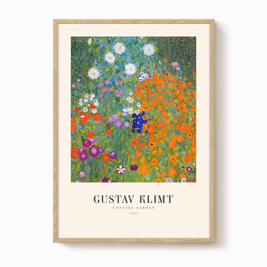 Gustav Klimt - Cottage Garden Art Print