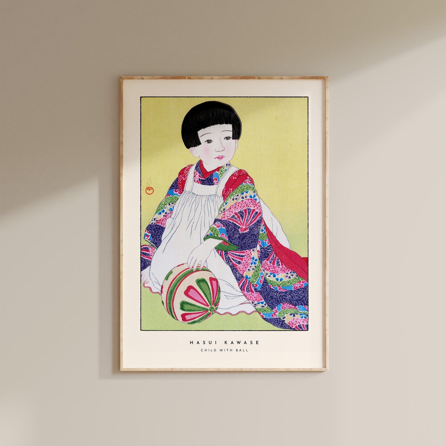 Hasui Kawase - Child With Ball Print
