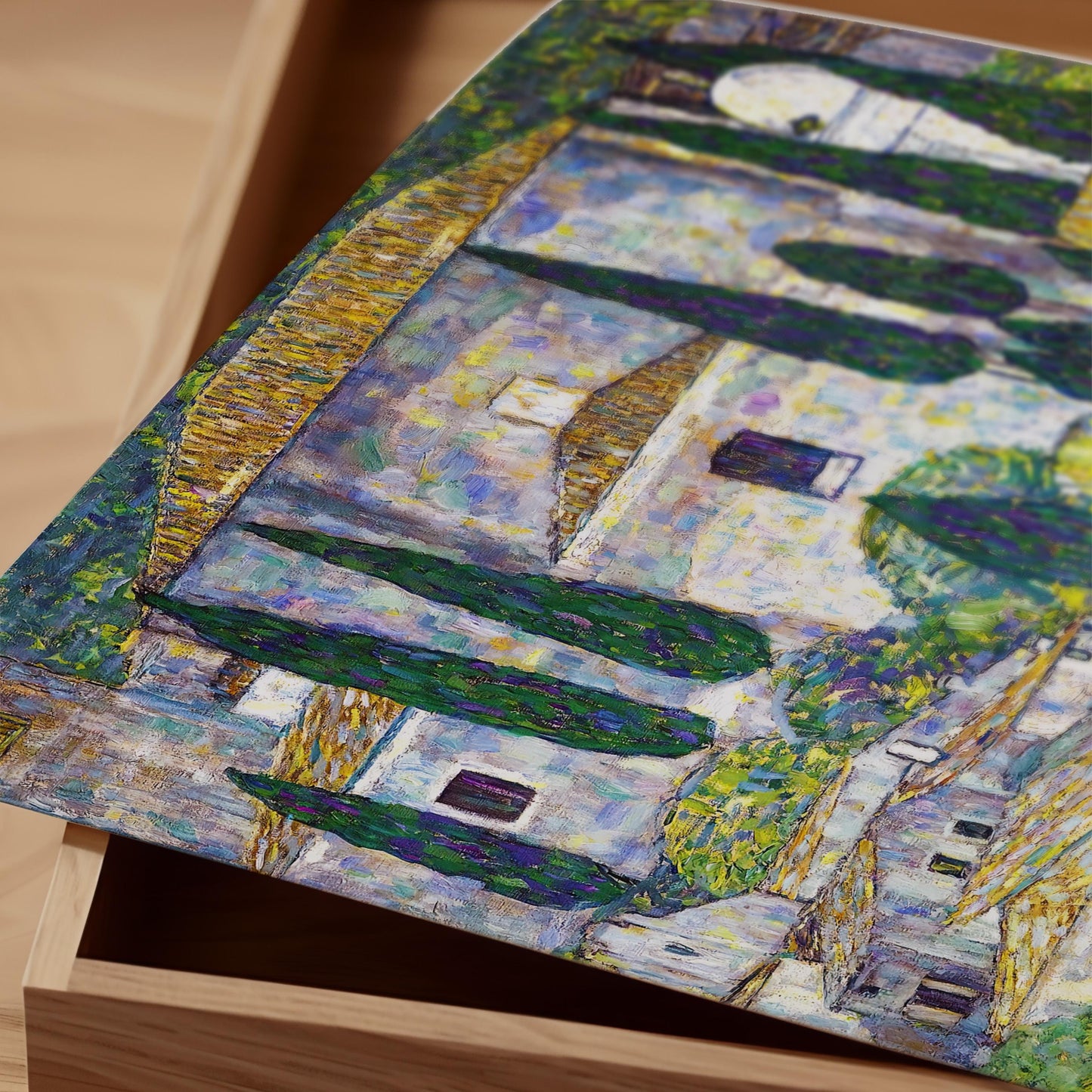 Gustav Klimt - Church in Cassone Print
