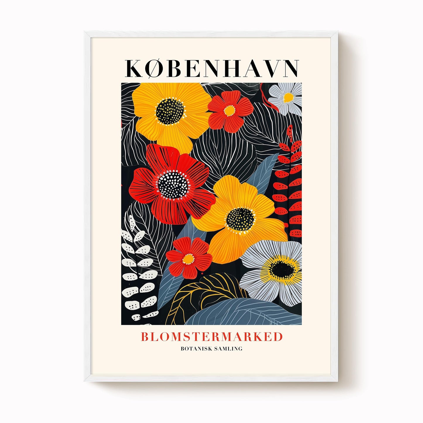 Copenhagen Flower Market Print