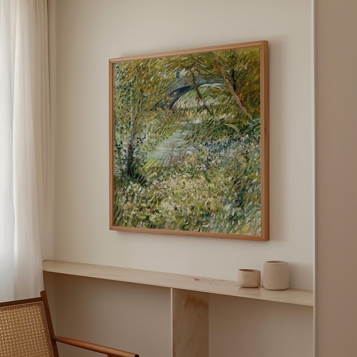 Van Gogh Wall – Riverbank In Springtime print