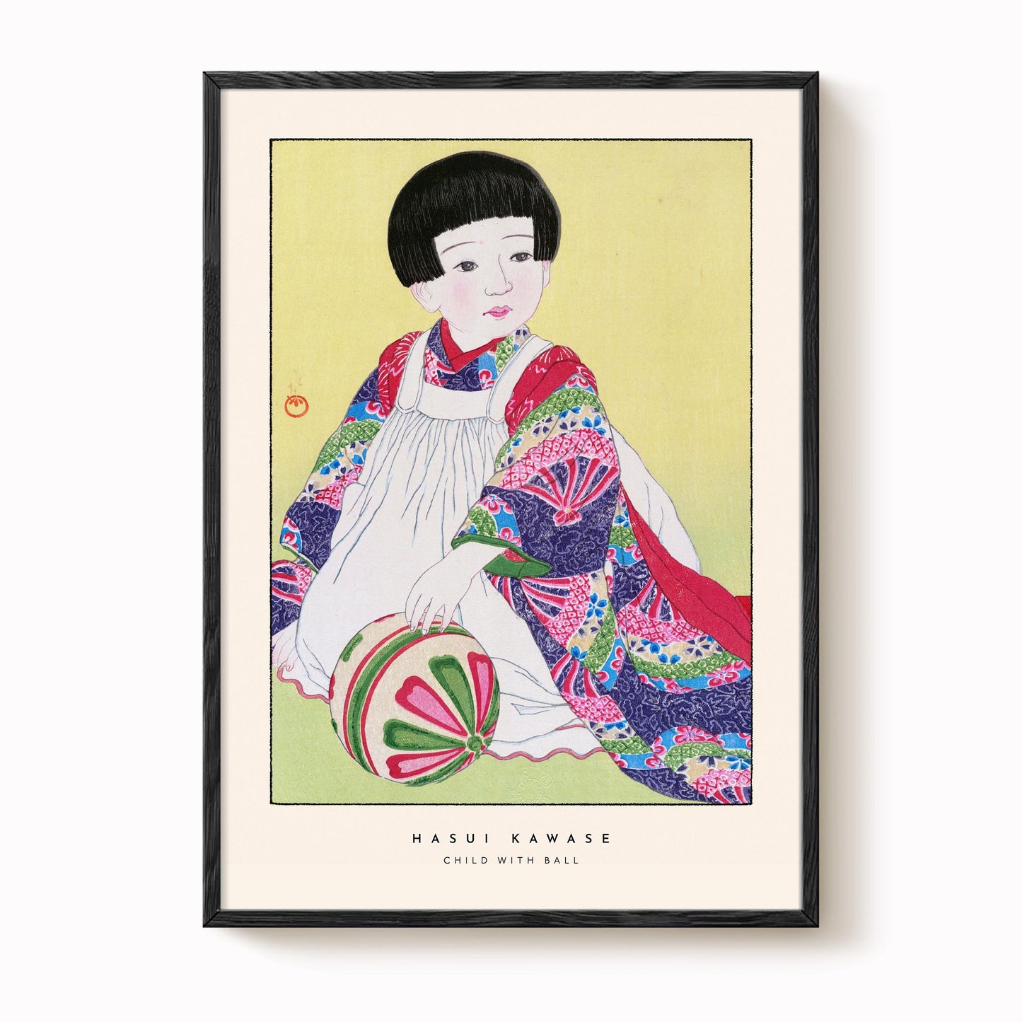 Hasui Kawase - Child With Ball Print
