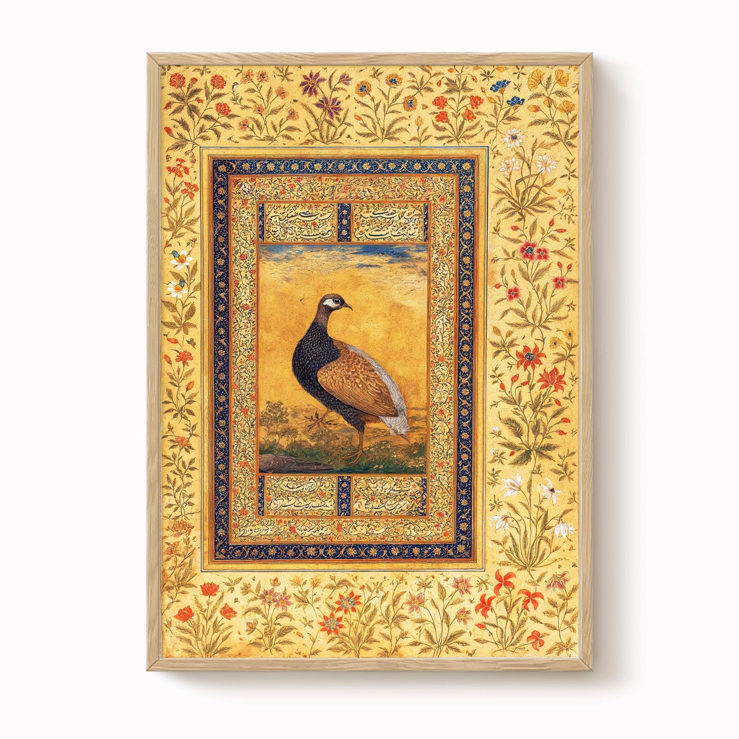 Mughal Black Francolin Print