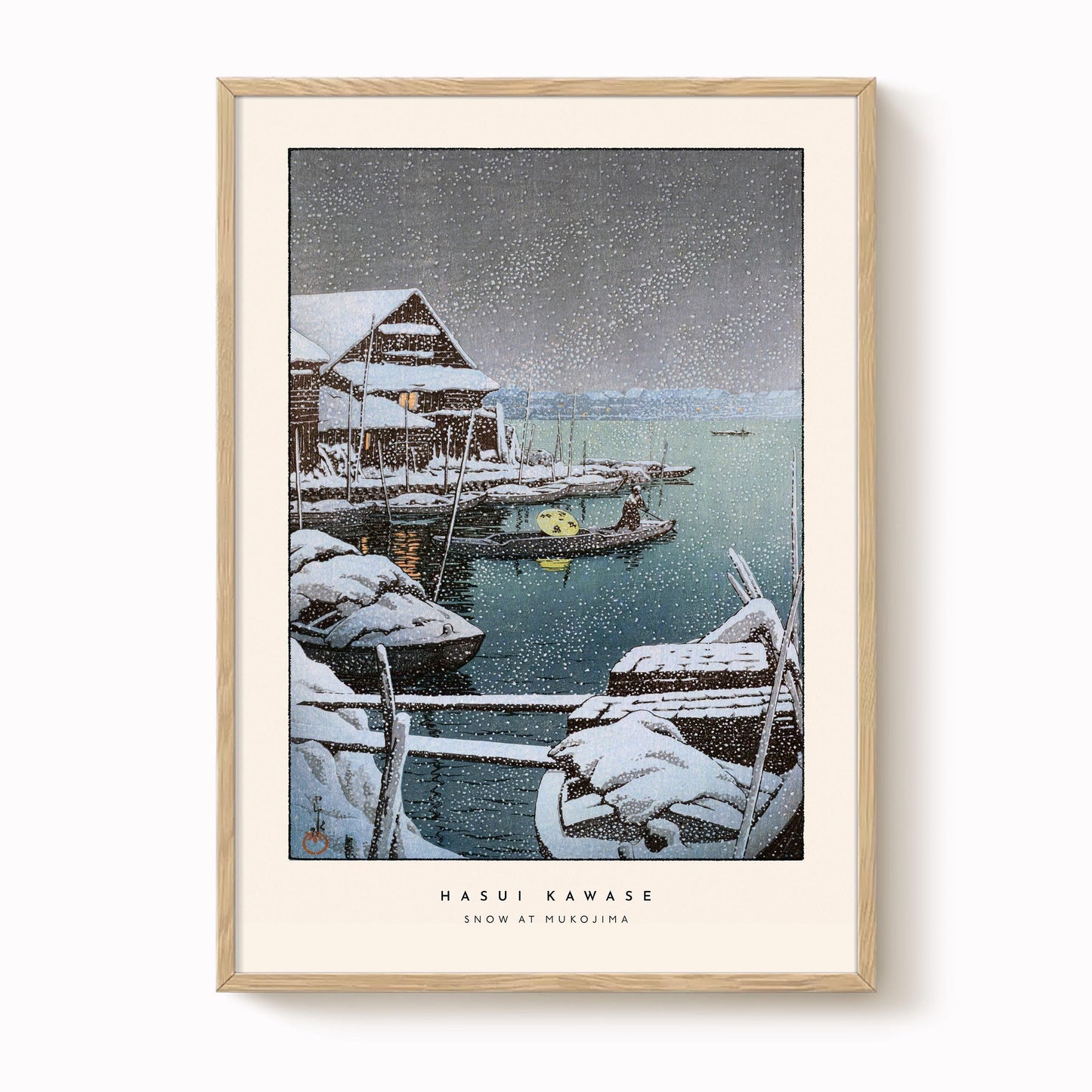 Hasui Kawase - Snow at Mukojima Print