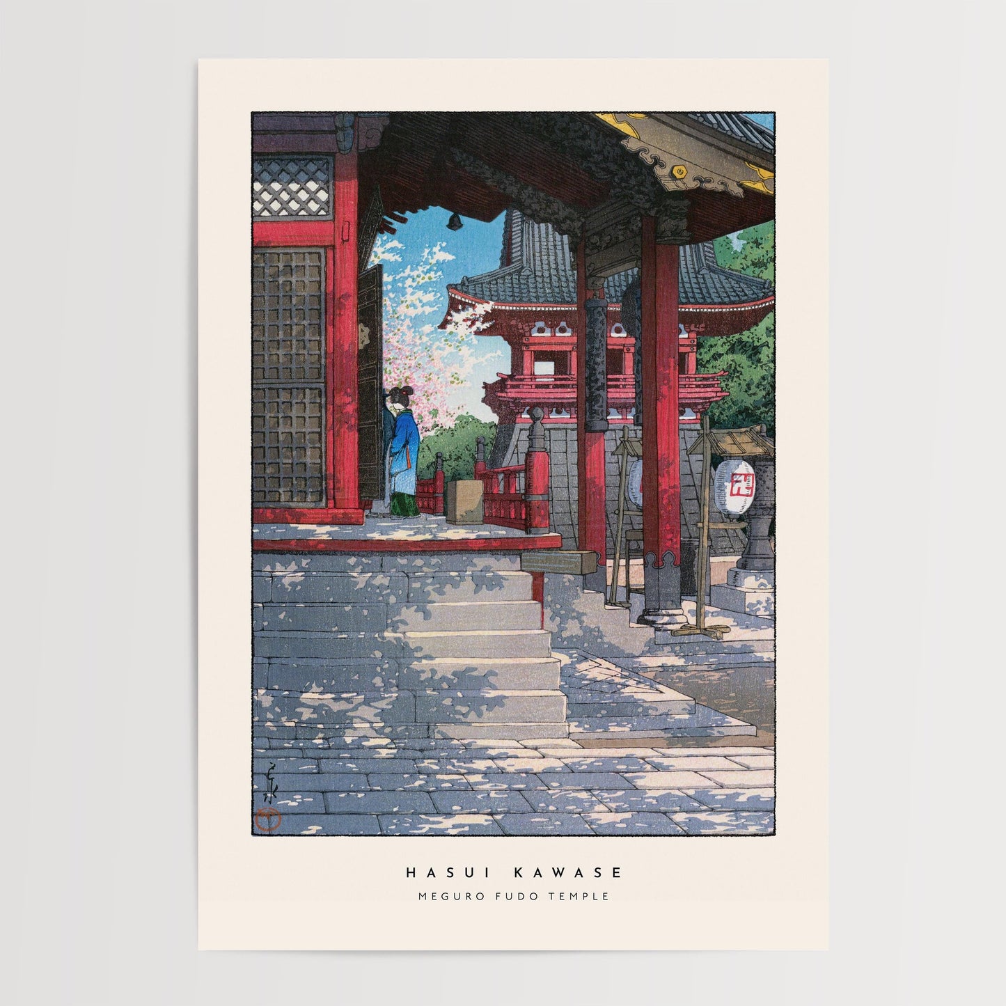 Hasui Kawase - Meguro Fudo Temple Print