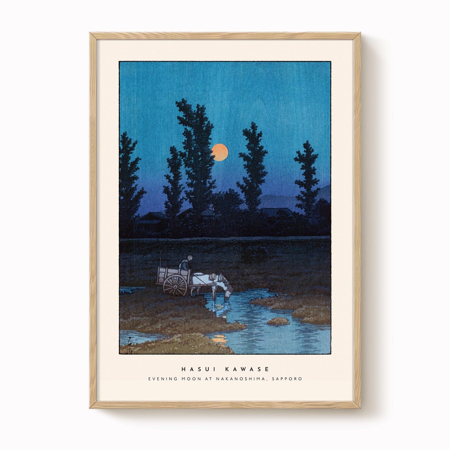 Hasui Kawase - Evening Moon Print