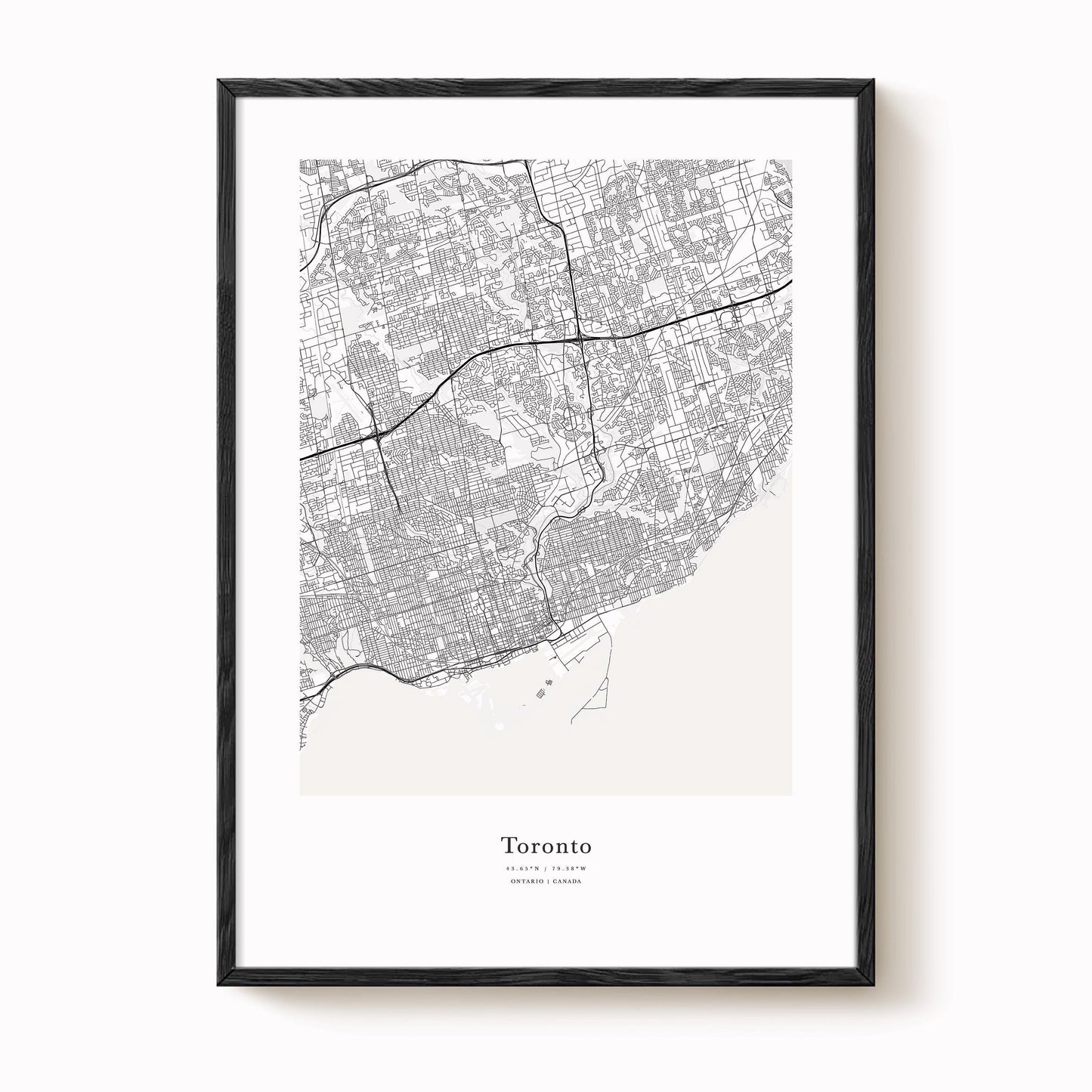 Toronto City Map Print