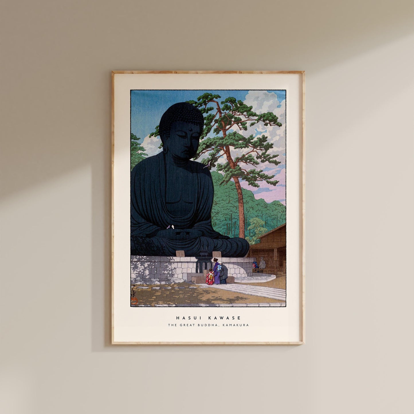 Hasui Kawase - The Great Buddha, Kamakura Print