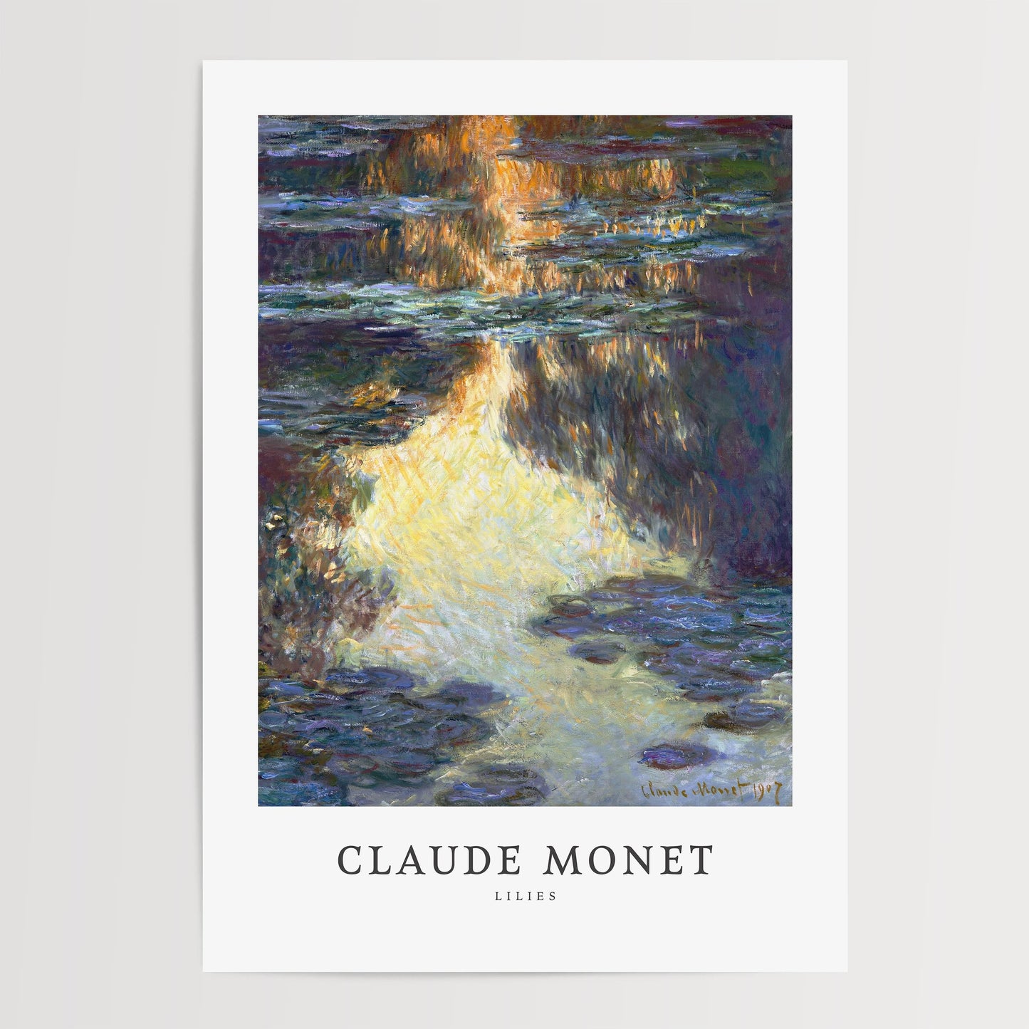 Monet - Water Lilies Print
