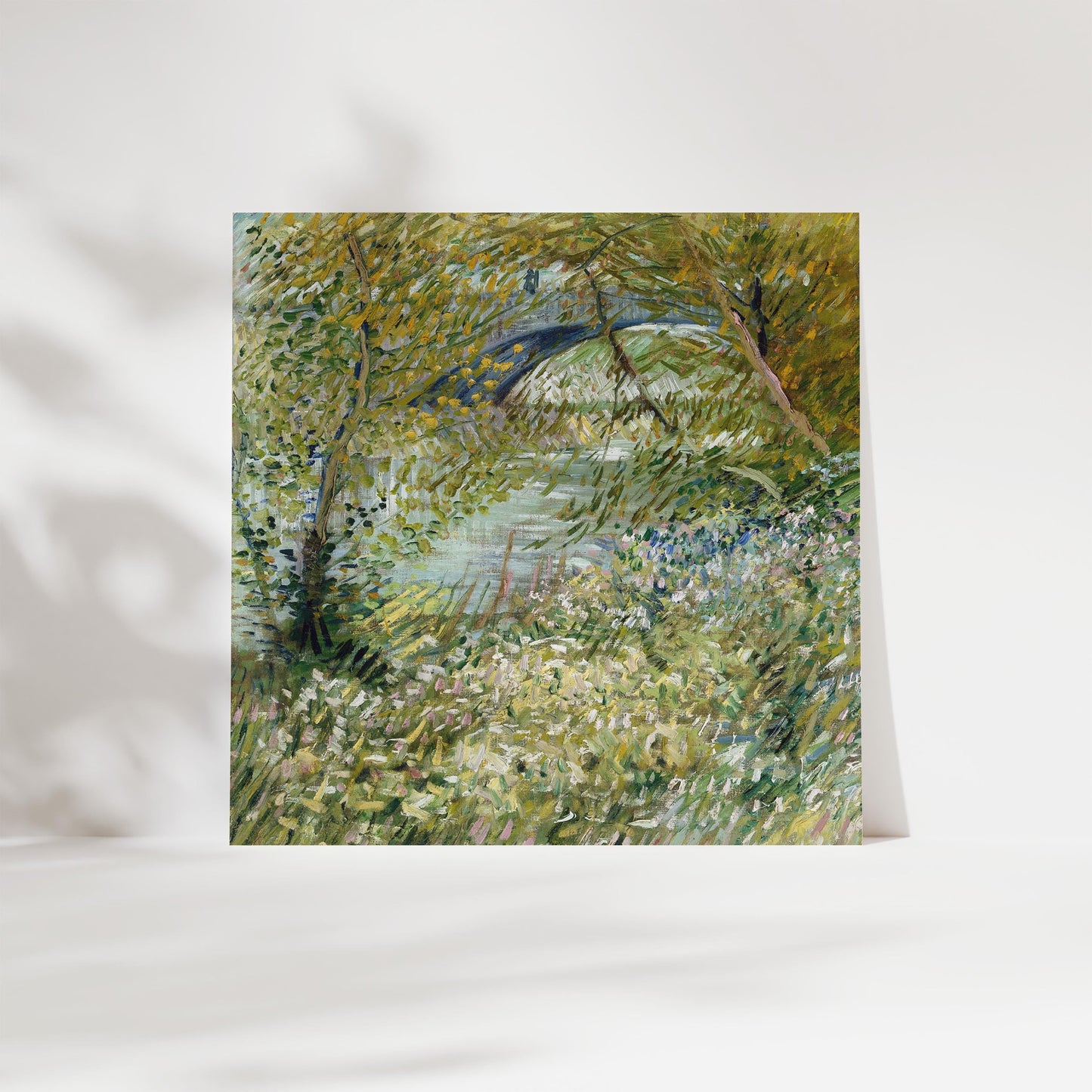 Van Gogh Wall – Riverbank In Springtime print