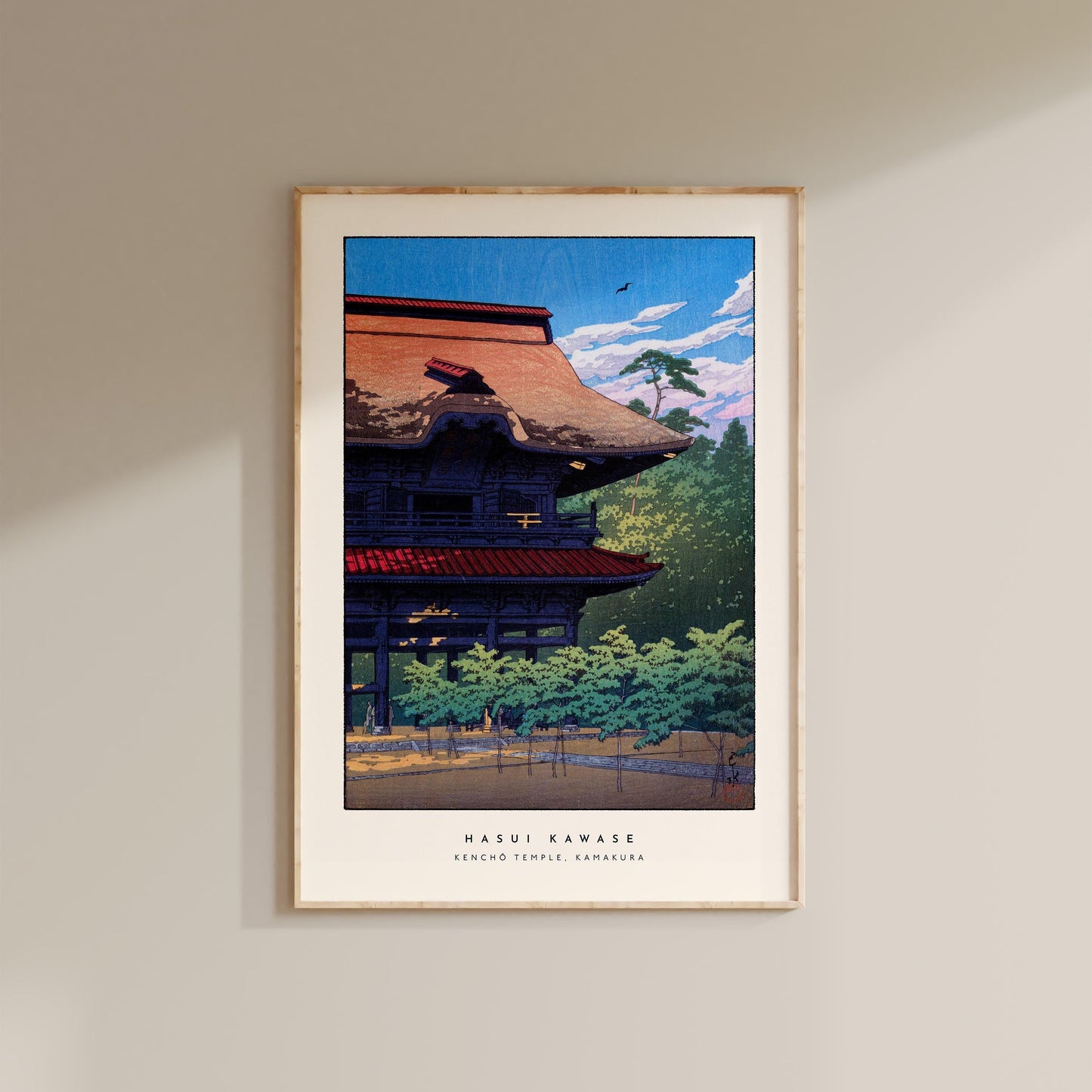 Hasui Kawase - Kencho Temple, Kamakura Print