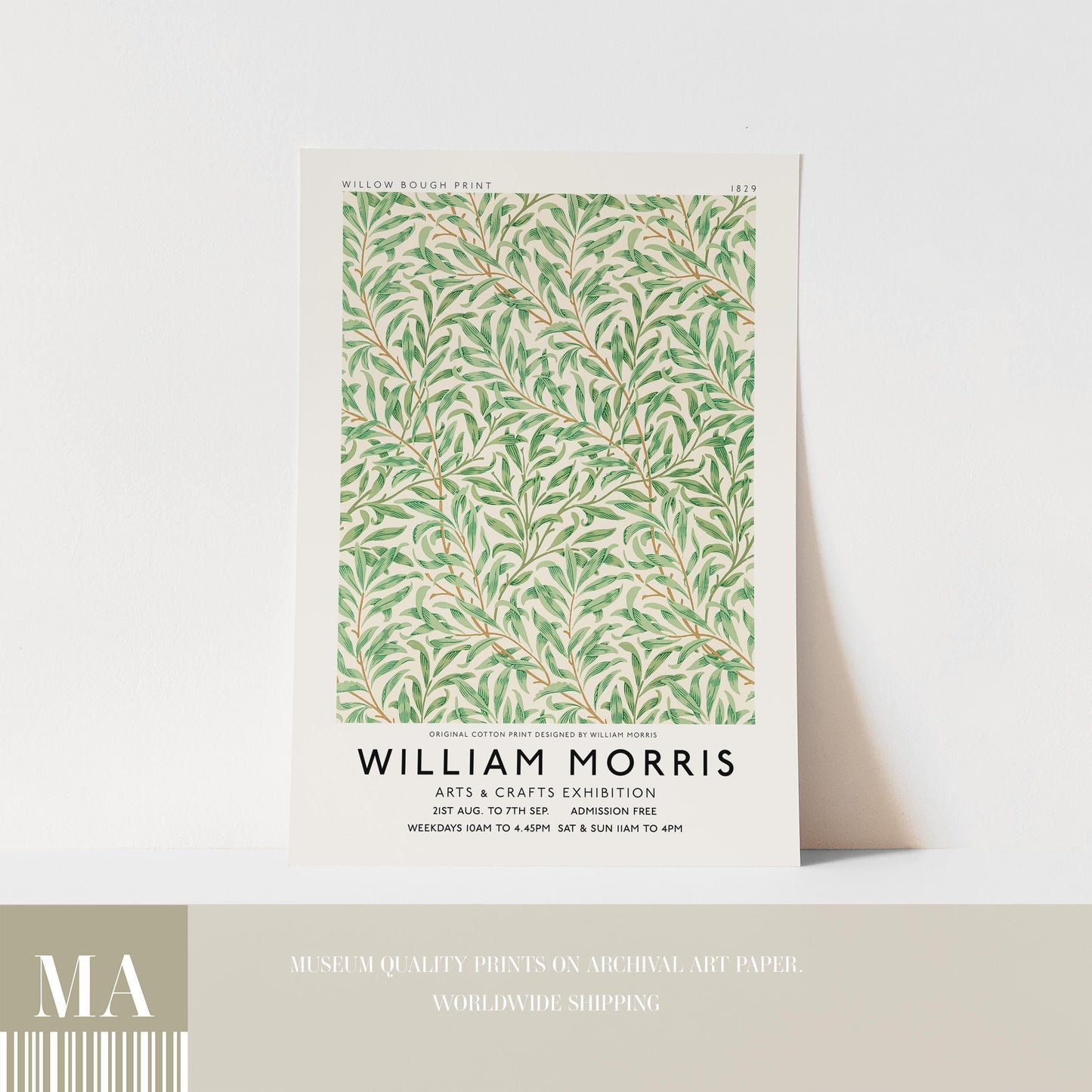 William Morris - Willow Bough Pattern Print