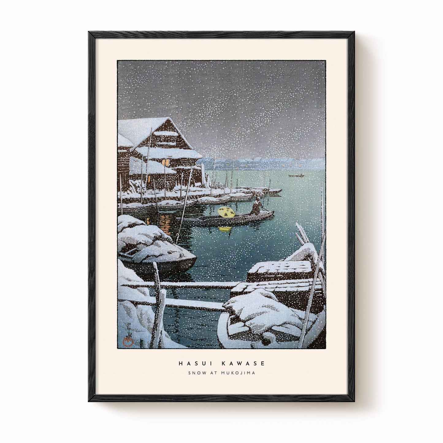 Hasui Kawase - Snow at Mukojima Print