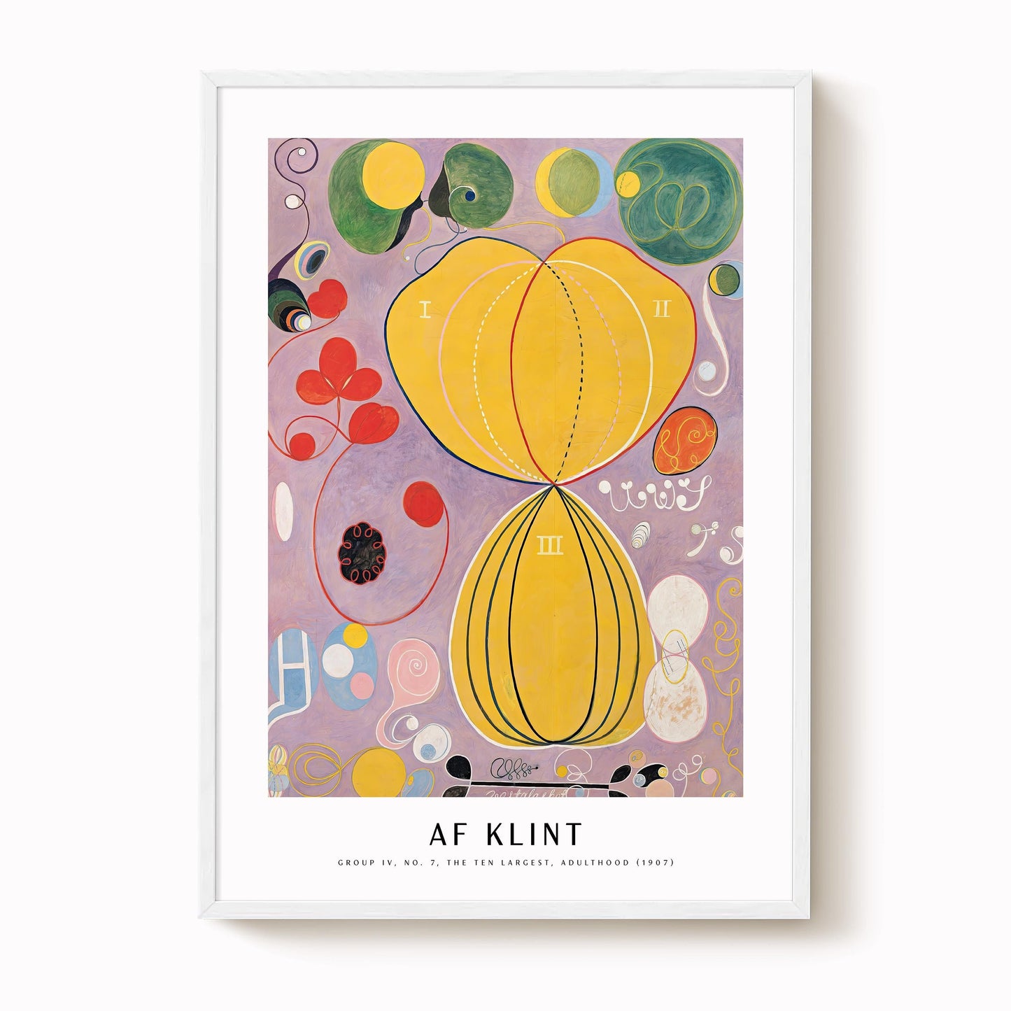 Hilma af Klint - Group IV, No. 7, The Ten Largest, Adulthood Print