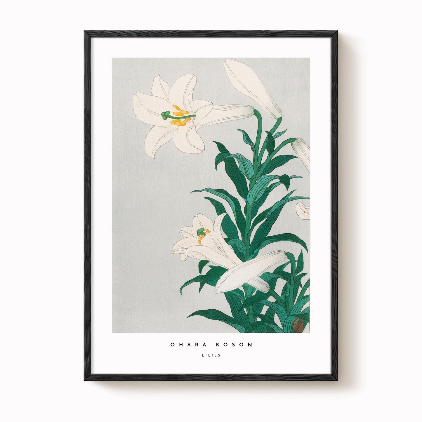 Ohara Koson - Lilies Art Print